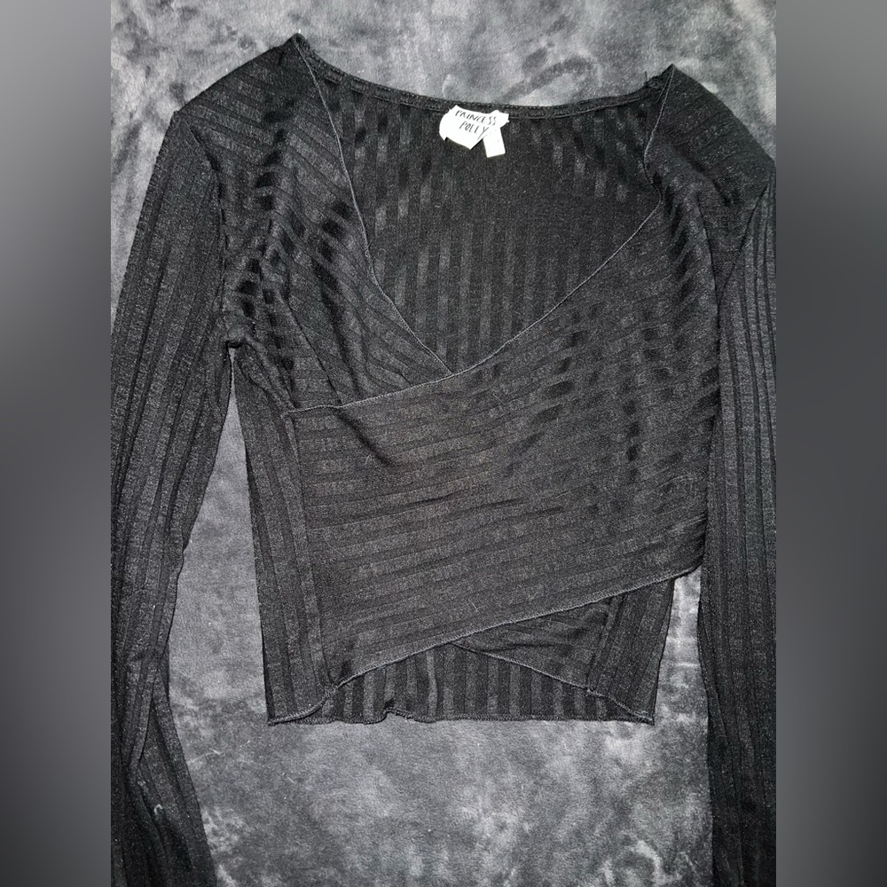 Princess Polly Abigal Top in Black Size 4 - Picture 8 of 14